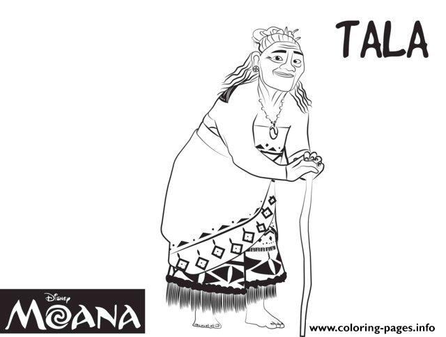 Tala From Moana Disney  coloring